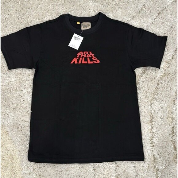 Gallery Dept Art That Kills Black T-Shirt Red Logo Men Size Small Medium Large